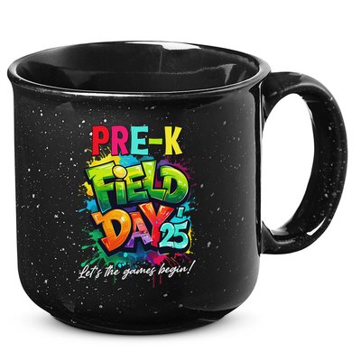 Let The Games Begin Pre K Field Day 2025 Teacher 15oz Campfire Ceramic Mug