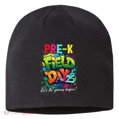 Let The Games Begin Pre K Field Day 2025 Teacher Sustainable Beanie