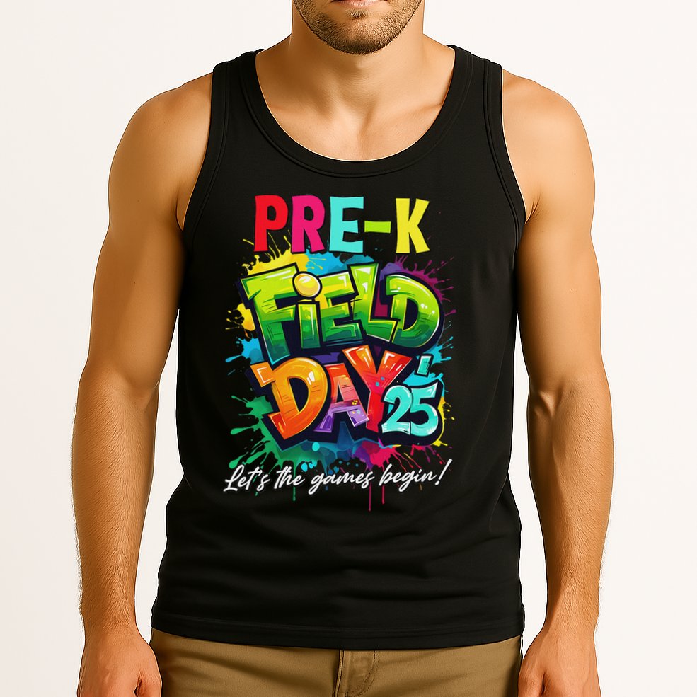 Let The Games Begin Pre K Field Day 2025 Teacher Tank Top