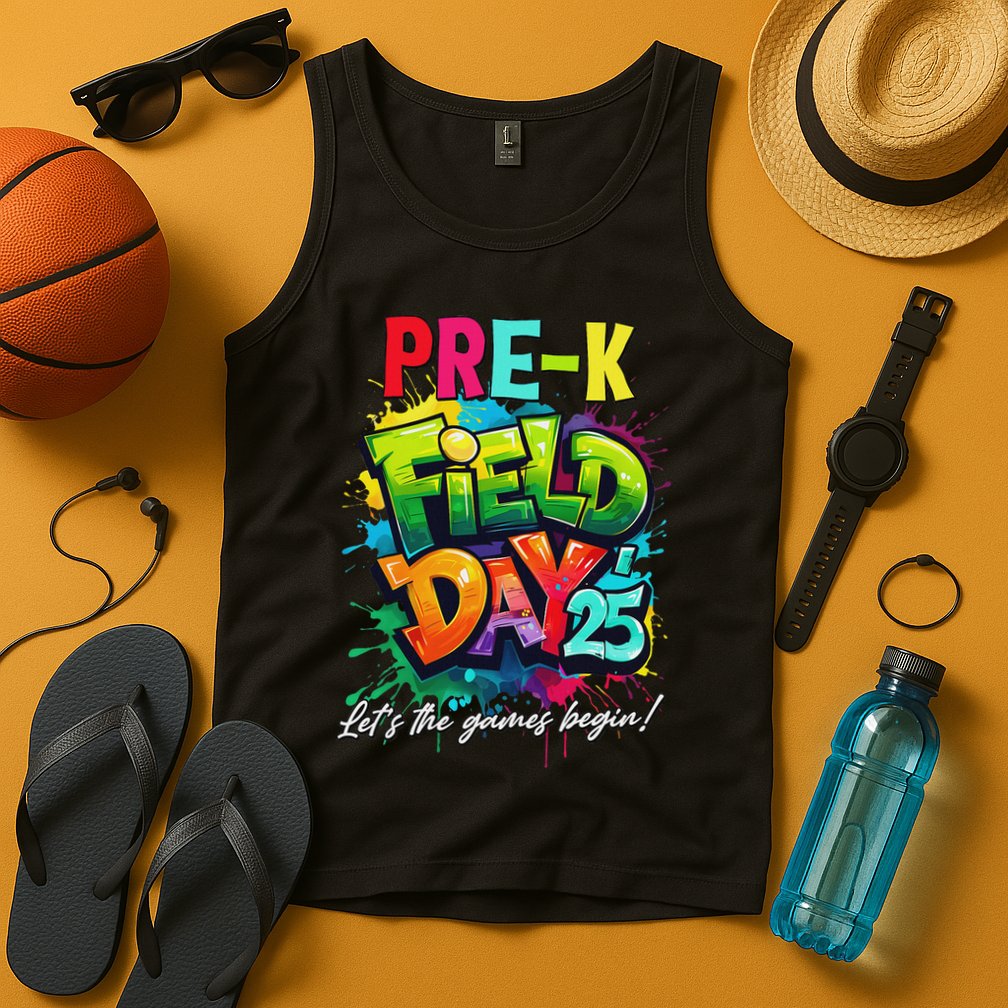 Let The Games Begin Pre K Field Day 2025 Teacher Tank Top