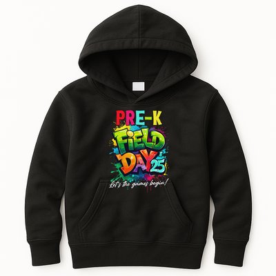 Let The Games Begin Pre K Field Day 2025 Teacher Kids Hoodie