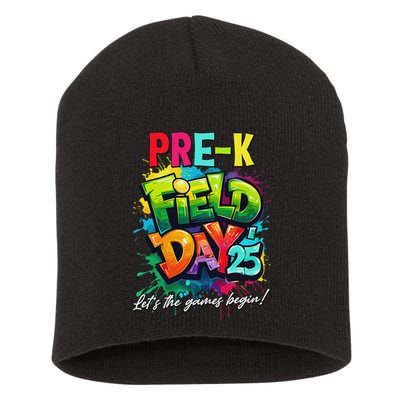 Let The Games Begin Pre K Field Day 2025 Teacher Short Acrylic Beanie
