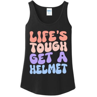 Lifes Tough Get A Helmet Ladies Essential Tank