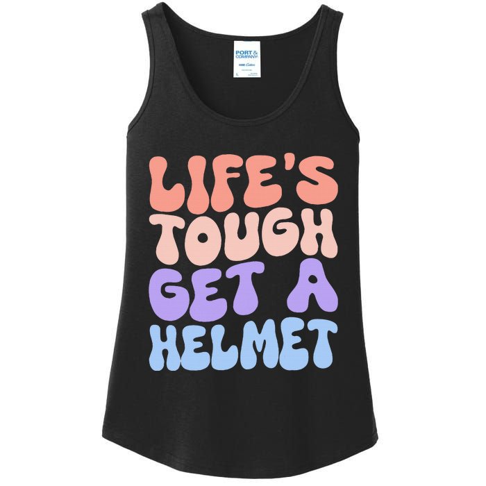 Lifes Tough Get A Helmet Ladies Essential Tank