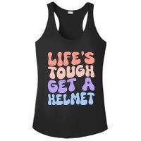 Lifes Tough Get A Helmet Ladies PosiCharge Competitor Racerback Tank