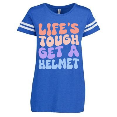 Lifes Tough Get A Helmet Enza Ladies Jersey Football T-Shirt