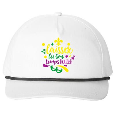 Let The Good Times Roll Mardi Gras Parade Masquerade Party Meaningful Gift Snapback Five-Panel Rope Hat