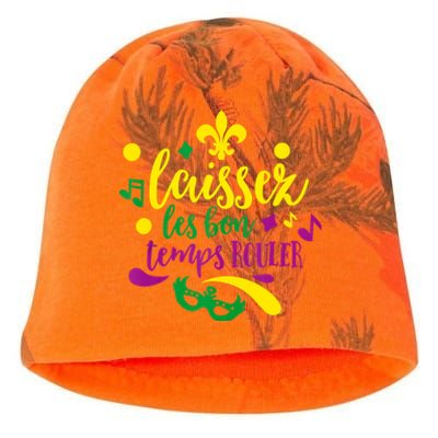 Let The Good Times Roll Mardi Gras Parade Masquerade Party Meaningful Gift Kati - Camo Knit Beanie