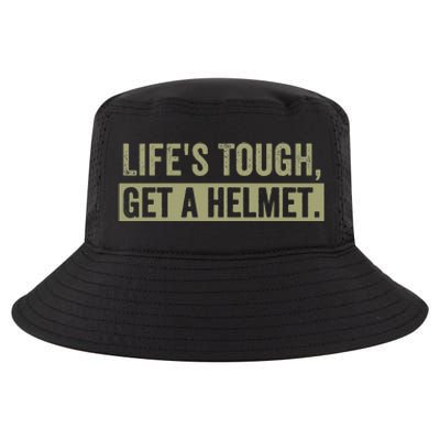 LifeS Tough Get A Helmet Man Funny Vintage Cool Comfort Performance Bucket Hat