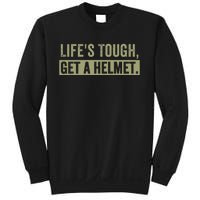 LifeS Tough Get A Helmet Man Funny Vintage Sweatshirt