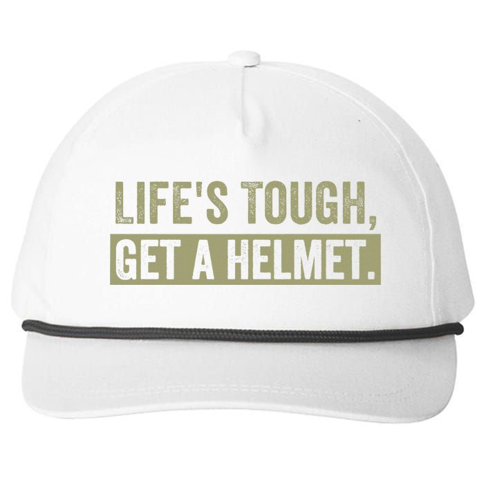 LifeS Tough Get A Helmet Man Funny Vintage Snapback Five-Panel Rope Hat