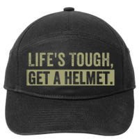 LifeS Tough Get A Helmet Man Funny Vintage 7-Panel Snapback Hat