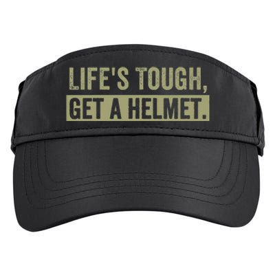 LifeS Tough Get A Helmet Man Funny Vintage Adult Drive Performance Visor