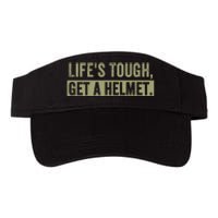 LifeS Tough Get A Helmet Man Funny Vintage Valucap Bio-Washed Visor