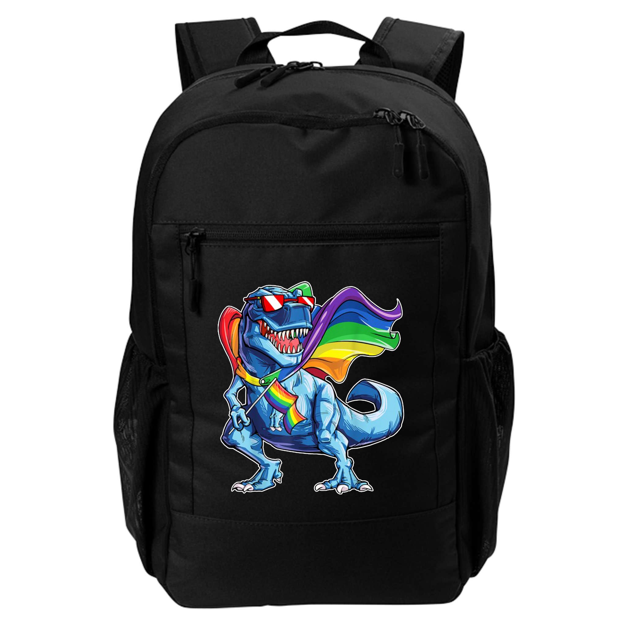 LGBTQ Trex Gay Pride Flag Backpack