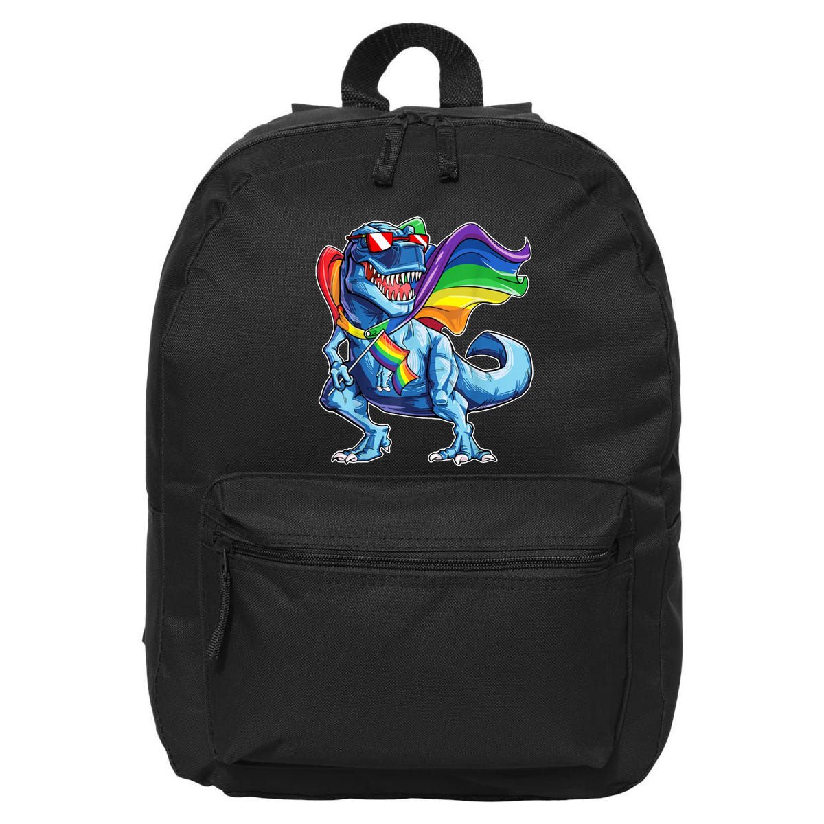 LGBTQ Trex Gay Pride Flag 16 in Basic Backpack