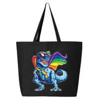 LGBTQ Trex Gay Pride Flag 25L Jumbo Tote