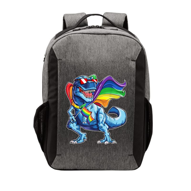 LGBTQ Trex Gay Pride Flag Vector Backpack