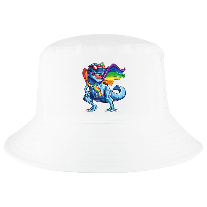 LGBTQ Trex Gay Pride Flag Cool Comfort Performance Bucket Hat