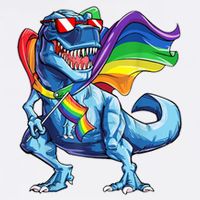 LGBTQ Trex Gay Pride Flag Cool Comfort Performance Bucket Hat