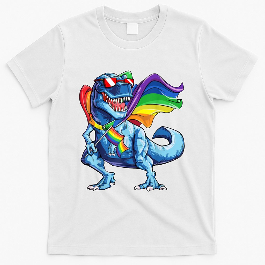 LGBTQ Trex Gay Pride Flag T-Shirt
