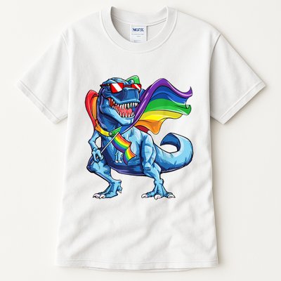 LGBTQ Trex Gay Pride Flag Tall T-Shirt