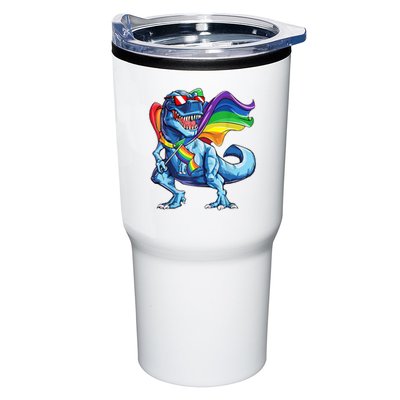 LGBTQ Trex Gay Pride Flag Tumbler