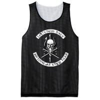 Let Them Hate So Long As They Fear. Skull With Trident Mesh Reversible Basketball Jersey Tank