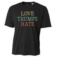 Love Trumps Hate Vintage Style Cooling Performance Crew T-Shirt