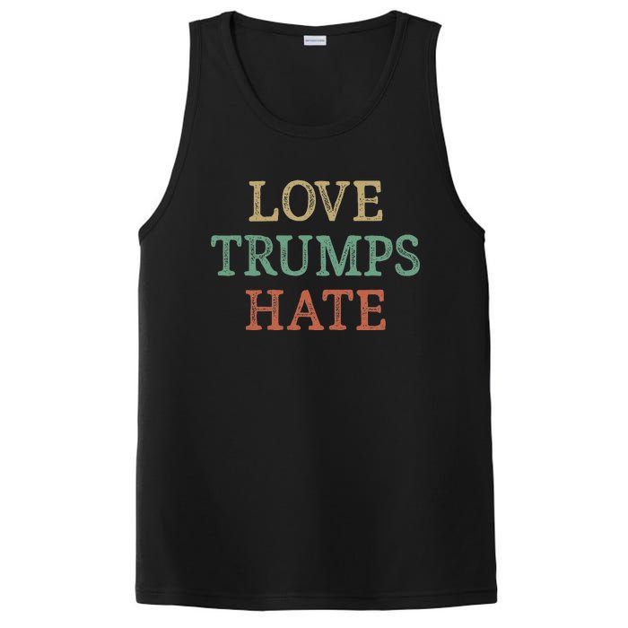 Love Trumps Hate Vintage Style PosiCharge Competitor Tank