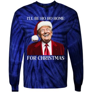 Laughing Trump Home For Christmas Tie-Dye Long Sleeve Shirt