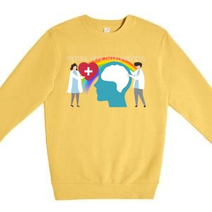 Lgbt Tal Health Awareness Cute Gift Premium Crewneck Sweatshirt