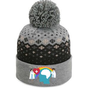 Lgbt Tal Health Awareness Cute Gift The Baniff Cuffed Pom Beanie