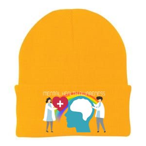 Lgbt Tal Health Awareness Cute Gift Knit Cap Winter Beanie