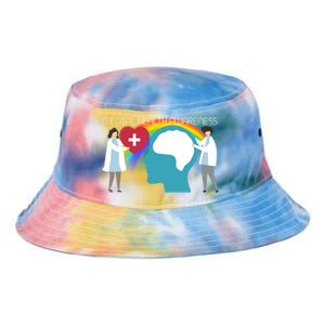 Lgbt Tal Health Awareness Cute Gift Tie Dye Newport Bucket Hat