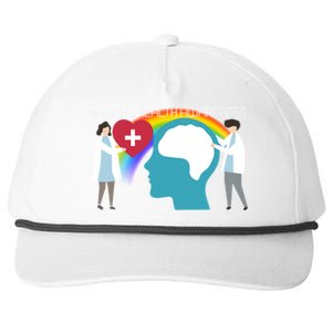 Lgbt Tal Health Awareness Cute Gift Snapback Five-Panel Rope Hat