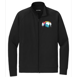 Lgbt Tal Health Awareness Cute Gift Stretch Full-Zip Cadet Jacket