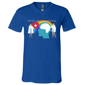 Lgbt Tal Health Awareness Cute Gift V-Neck T-Shirt