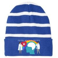 Lgbt Tal Health Awareness Cute Gift Striped Beanie with Solid Band