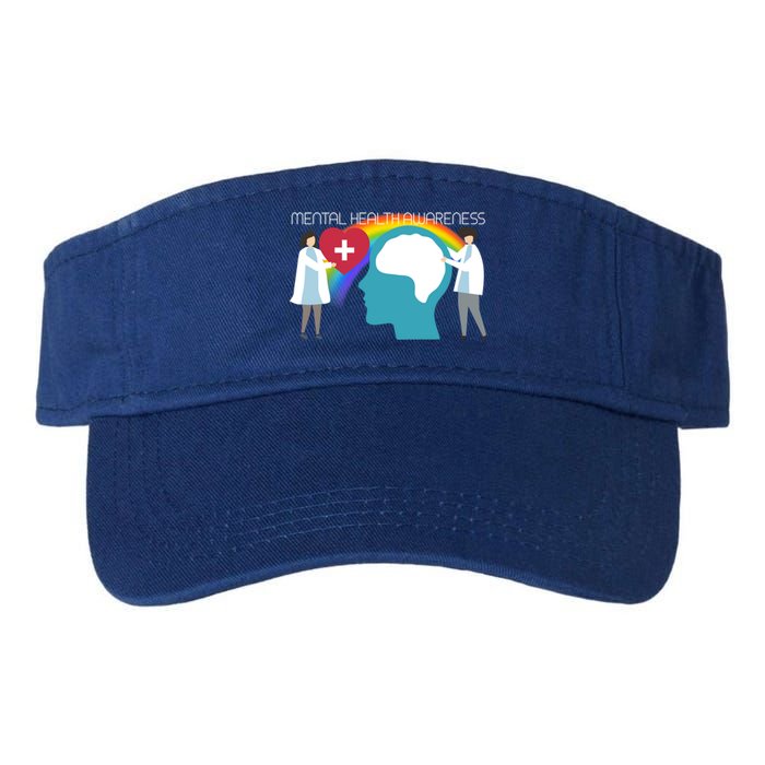 Lgbt Tal Health Awareness Cute Gift Valucap Bio-Washed Visor