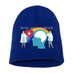 Lgbt Tal Health Awareness Cute Gift Short Acrylic Beanie