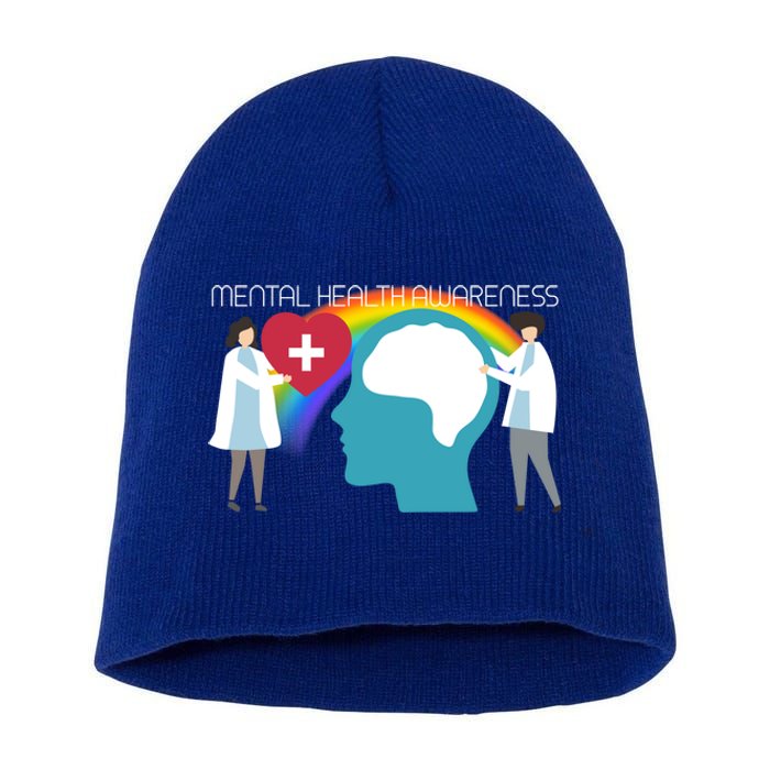 Lgbt Tal Health Awareness Cute Gift Short Acrylic Beanie