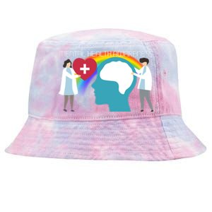 Lgbt Tal Health Awareness Cute Gift Tie-Dyed Bucket Hat