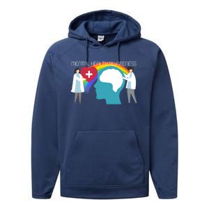 Lgbt Tal Health Awareness Cute Gift Performance Fleece Hoodie