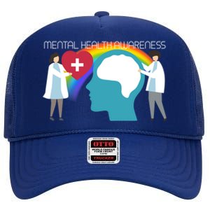 Lgbt Tal Health Awareness Cute Gift High Crown Mesh Back Trucker Hat