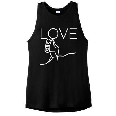 Love To Hike Adventure Ladies PosiCharge Tri-Blend Wicking Tank