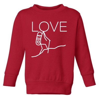 Love To Hike Adventure Toddler Sweatshirt