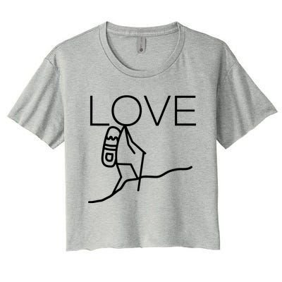 Love To Hike Adventure Women's Crop Top Tee