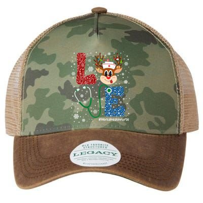 Love Tal Health Nurse Christmas Buffalo Plaid Xmas Deer Gift Legacy Tie Dye Trucker Hat
