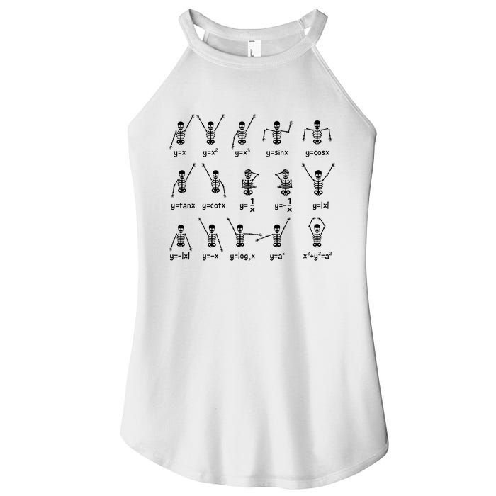 Lazy Teacher Halloween Shirts Trick Or Teach Teacher Skeleton Women's Perfect Tri Rocker Tank